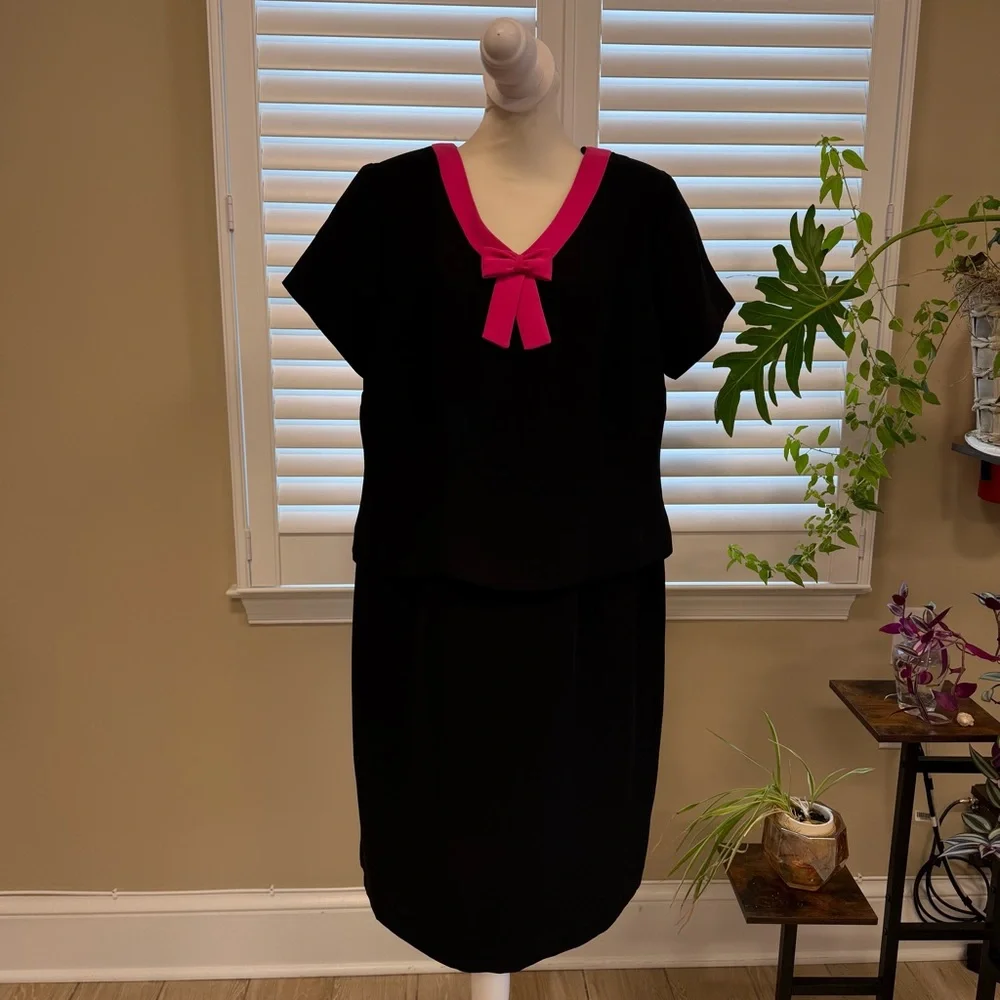 Vintage Lady Dorby‎ Bow Accent Dress